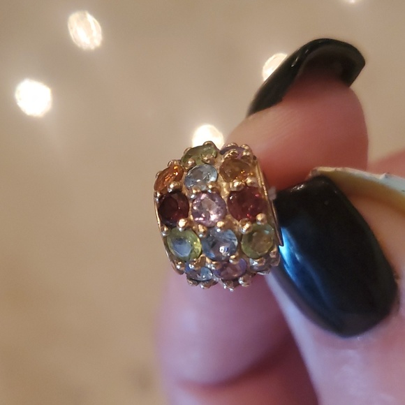 Semi Precious 10K Gold Pendant - Picture 1 of 4